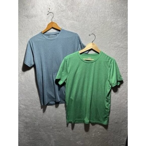 Lot of 2 Men's Active T-Shirts Size Large 32 Degrees & Avalanche Green Blue - Picture 1 of 9